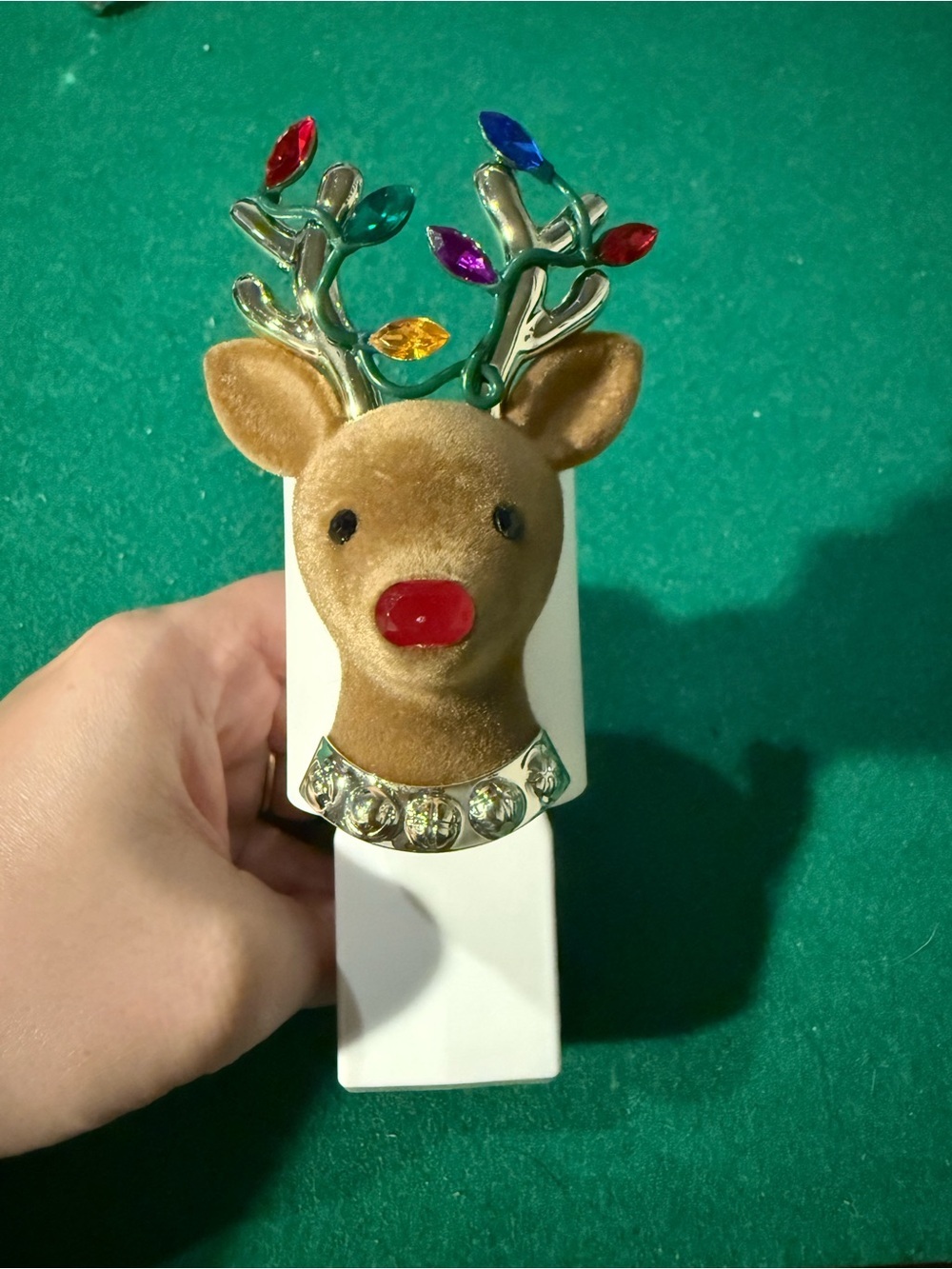 Festive Reindeer bath&body works wallflower with Multicolor Antler Gems